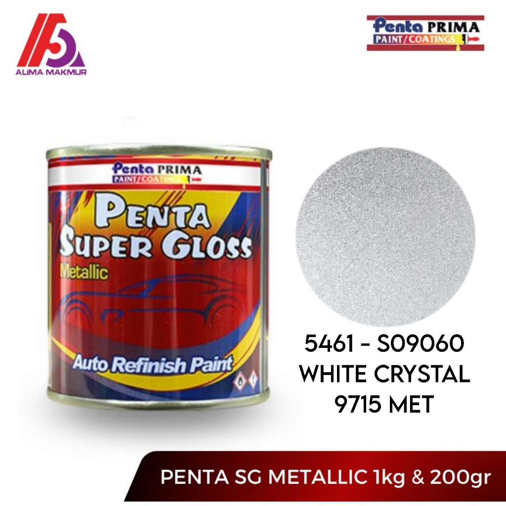 Penta Super Gloss S9060 White Crystal 9715 1kg dan 200gram / Penta White Crystal / Penta Silver Whit