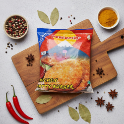 Chicken Patty Burger Perfection Isi 10 Pcs Frozen Halal - Daging Burger Ayam Crispy & Juicy Siap Mas