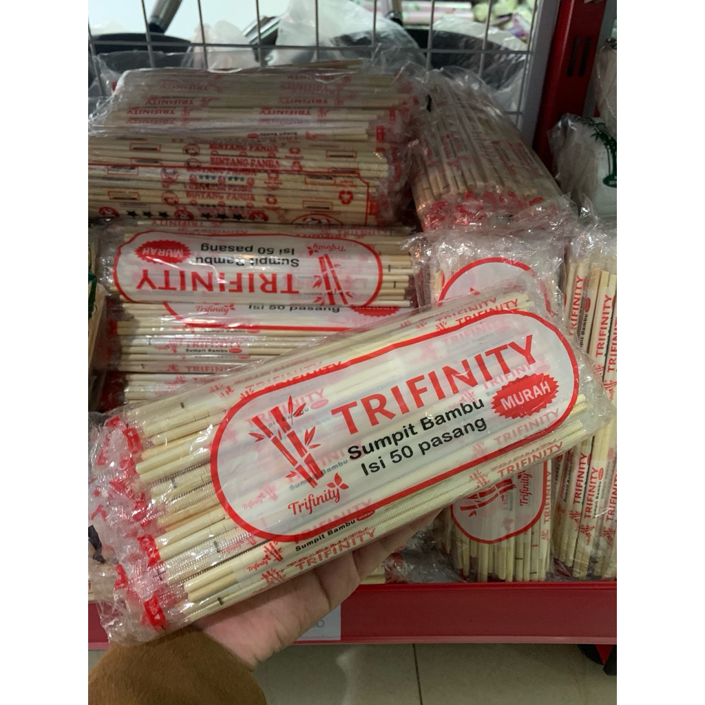 Trifinity sumpit bambu isi 50pc