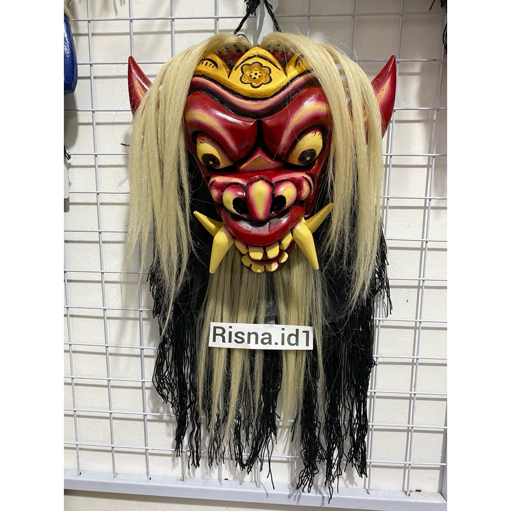 TOPENG GEDRUK KAYU SIZE M MODEL MAHKOTA