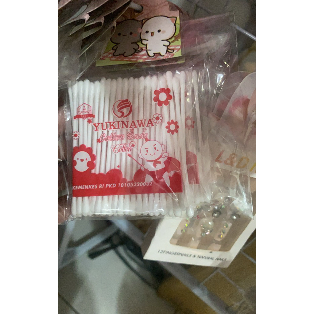 Cotton Bud Bayi Yukinawa 40 Pcs - Kapas Murni, Higienis, Aman untuk Bayi