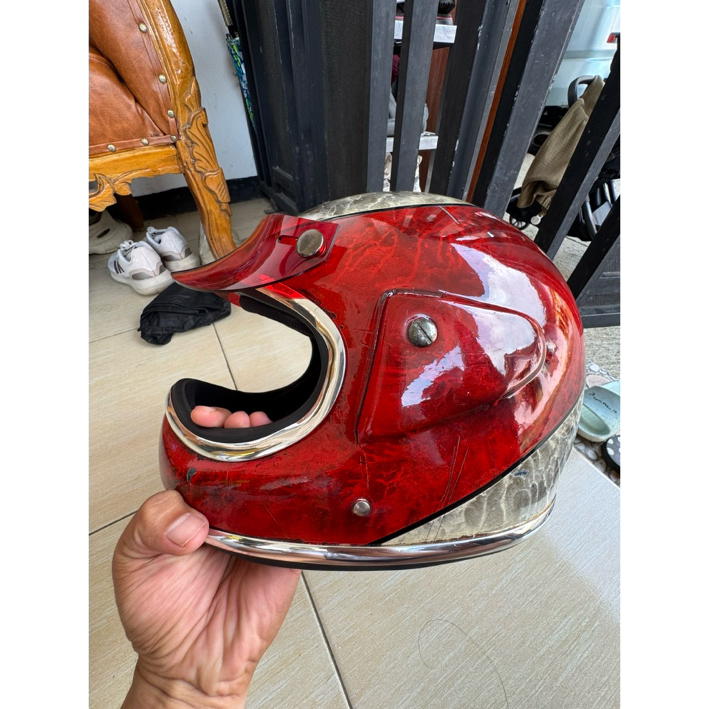 HELM JADUL FULL FACE CAKIL MARLBORO PET TRANSPARAN