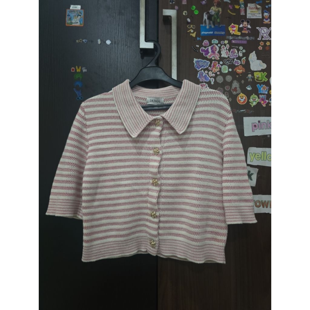 duma chanko top stripe pink