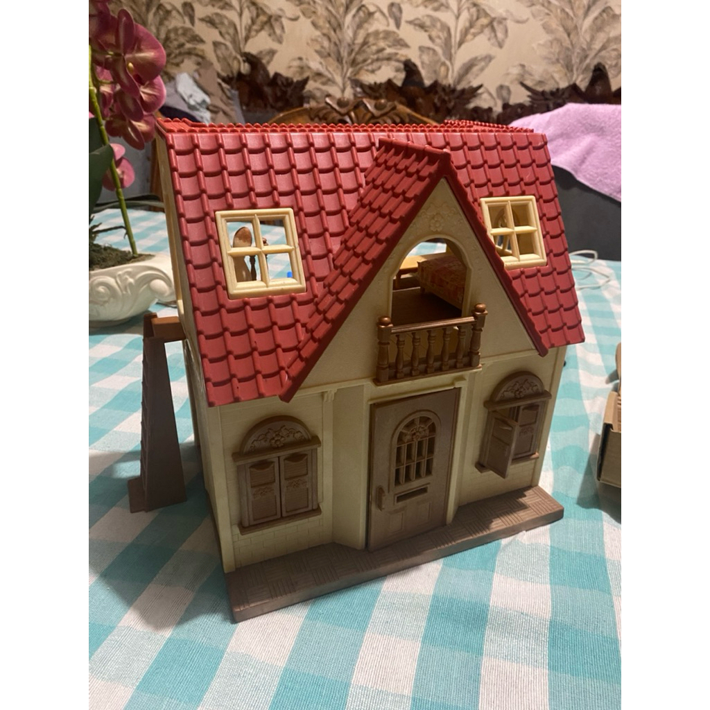 rumah sylvanian famillies red roof cosy cottage PRELOVED