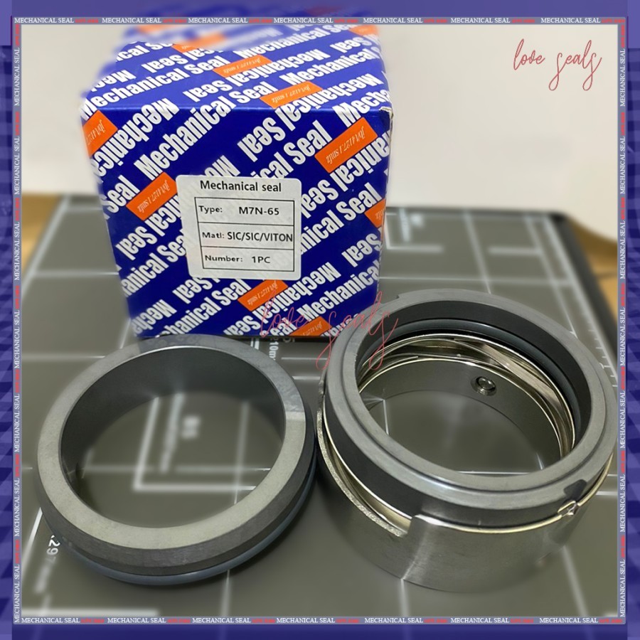 MECHANICAL SEAL M7N ID 38 X OD 56 MM SIC SIC VITON BLACK