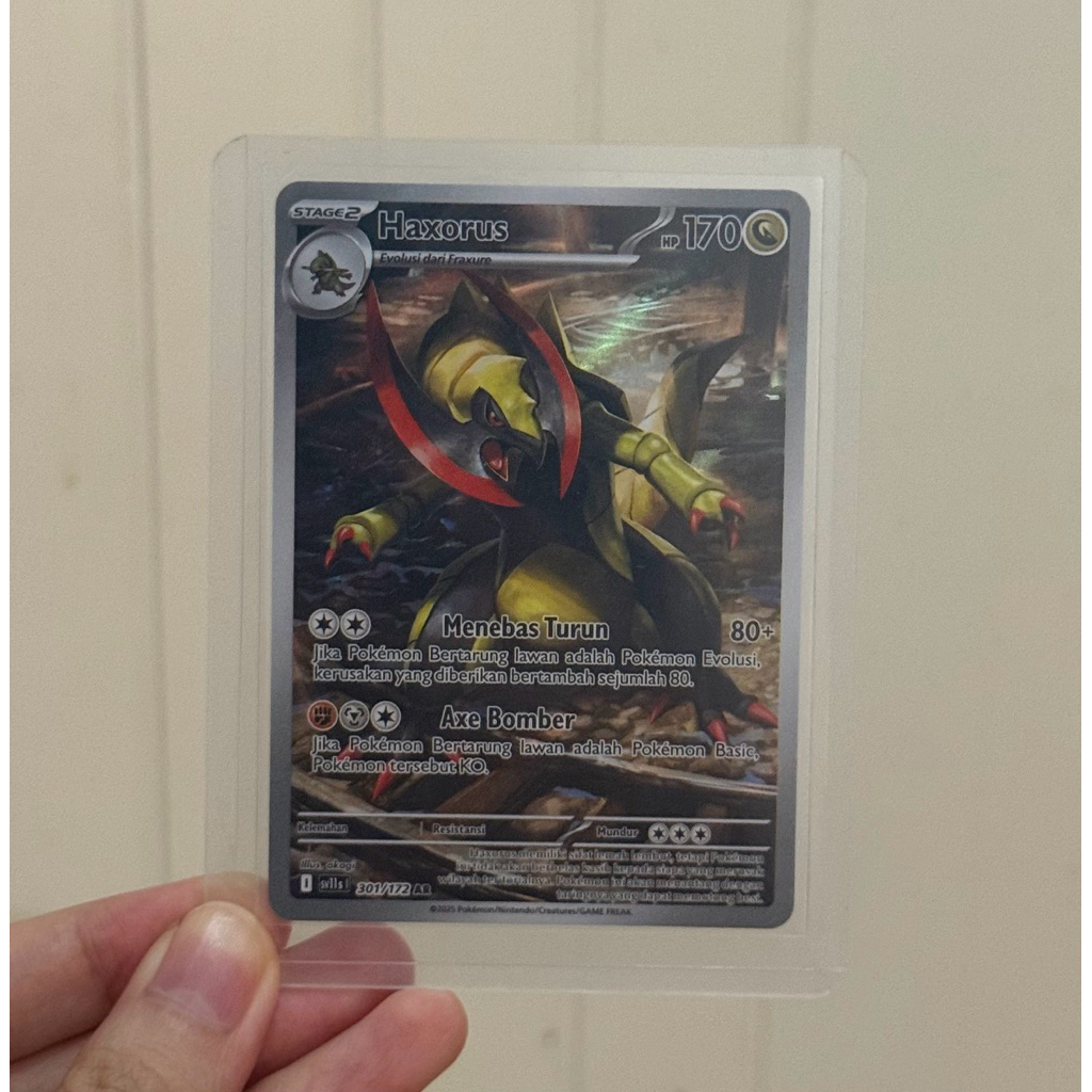 Haxorus Ar Pokemon Hitam & Putih TCG Indonesia
