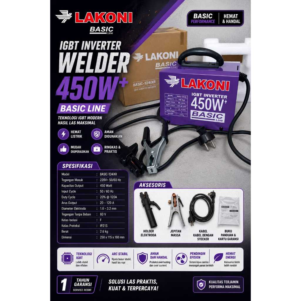 Mesin  Las Lakoni basic 450 W