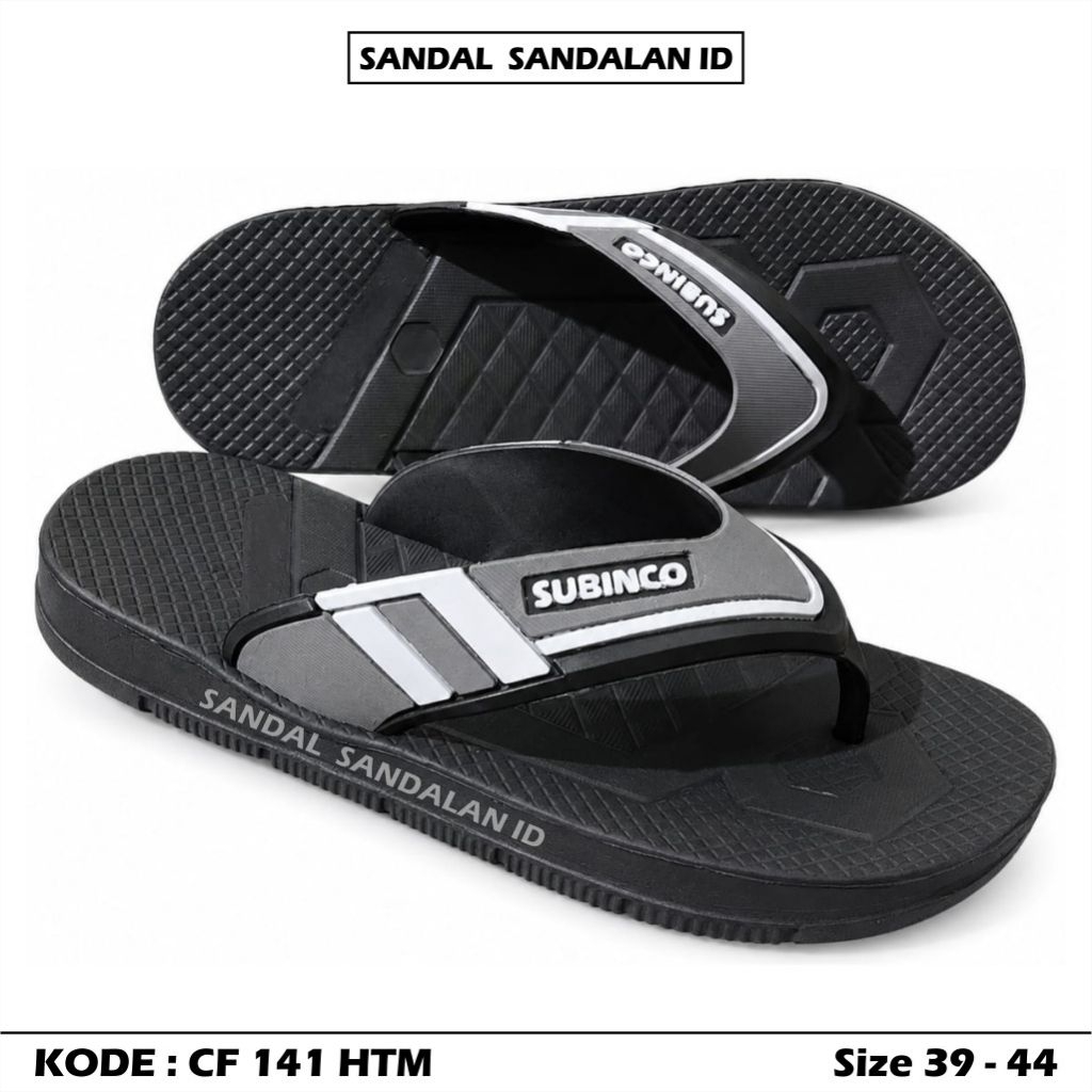 SUBINCO Sandal Jepit Pria Model Terbaru Sandal Japit Karet Empuk Nyaman Anti Slip SUBINCO CF 141