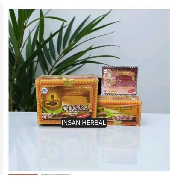 jamu Cobra sesak nafas dan asma 1pack isi 12 sachet