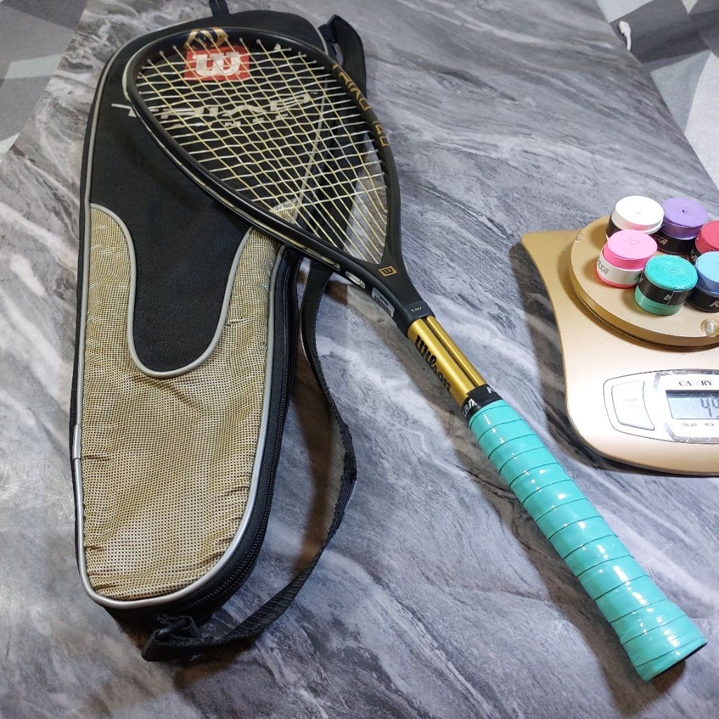 RAKET SQUASH ORIGINAL WILSON TRIAD 140 BEKAS MULUS