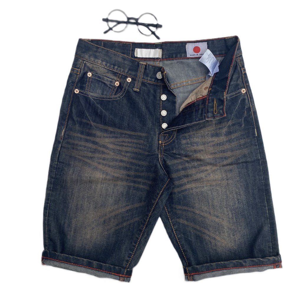 Celana Jeans Pendek Pria 501 Denim Reguler