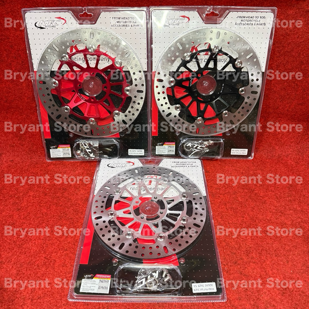 PIRINGAN DEPAN CAKRAM KTC RACING 300MM RX KING CNC FLOATING BRAKE DISK DISC DISCBRAKE 300 MM RXKING 