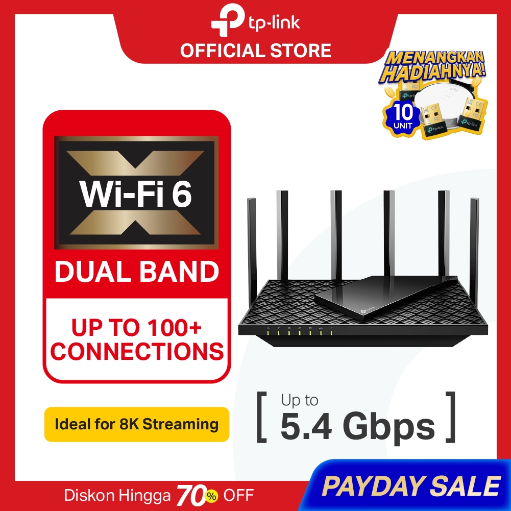 TP-Link Archer AX72 AX5400 WiFi 6 Router Dual Band Gigabit Mesh Wireless Ruter Access Point Gaming