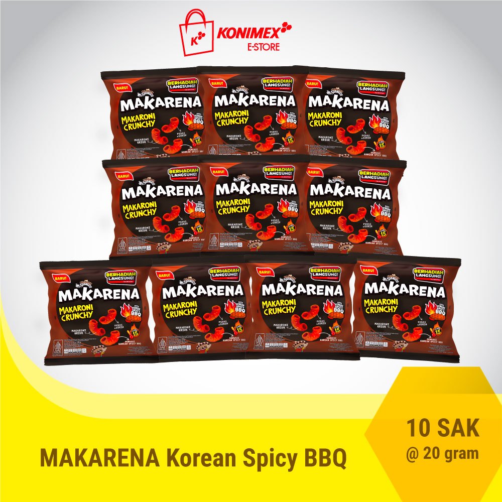 Mr. Sarmento Makarena Rasa Korean Spicy BBQ 20 g isi 10 Sachet