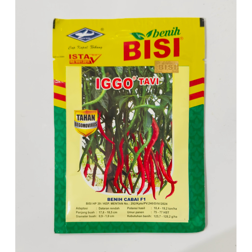 Benih Cabe Iggo Tavi kemasan Original