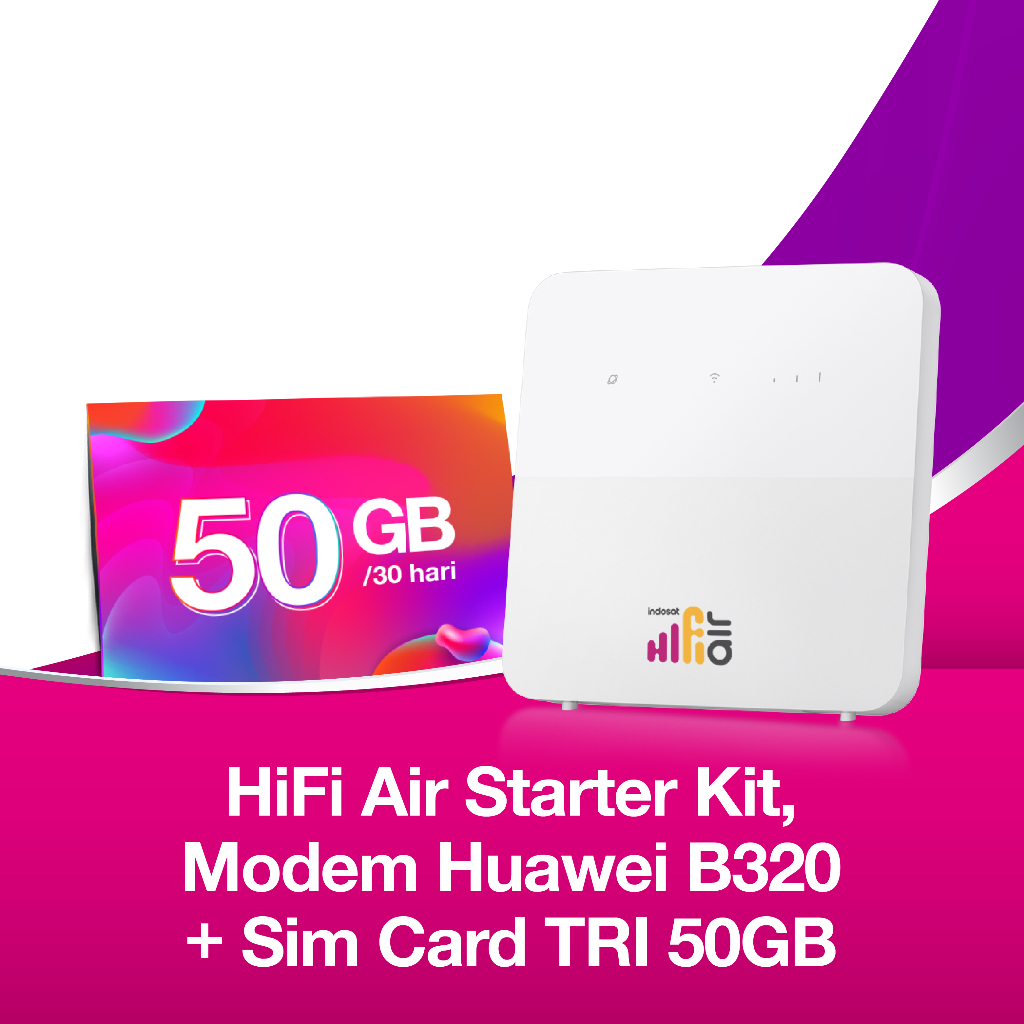 Indosat HiFi Air  : Modem + SIM Card TRI