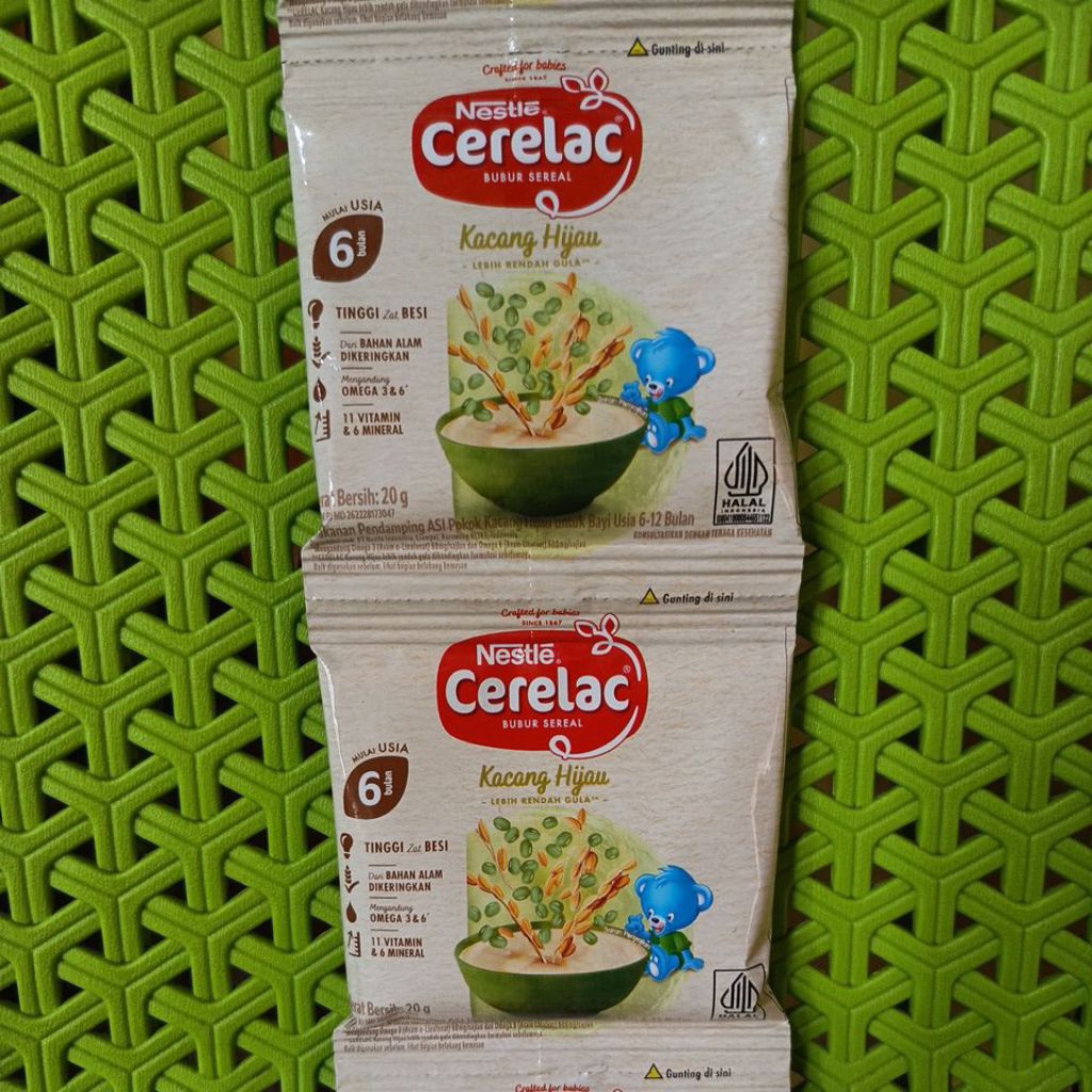 Cerelac Nestle bubur bayi kacang hijau saset isi 8