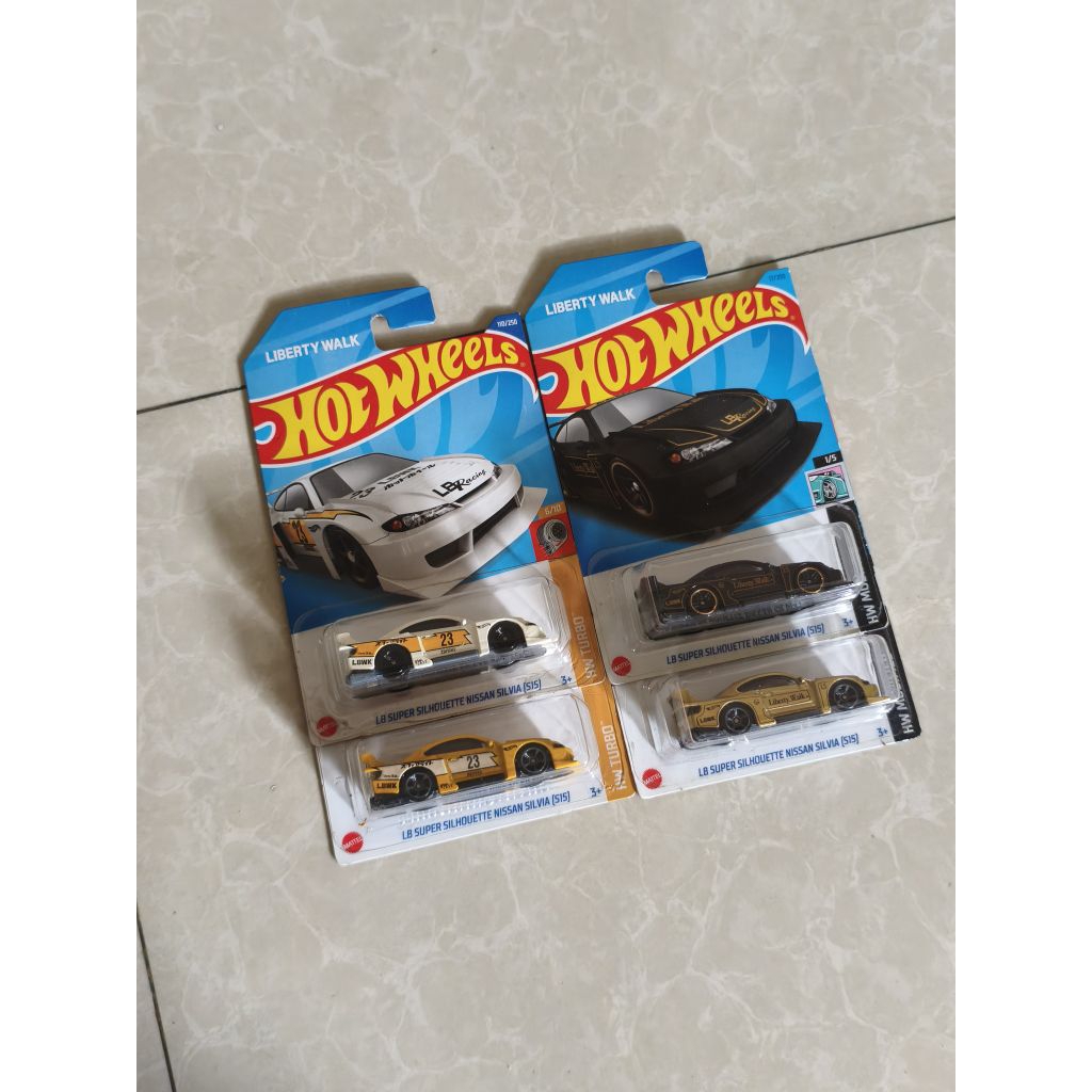 Hot wheels nissan silvia s15 lbwk set