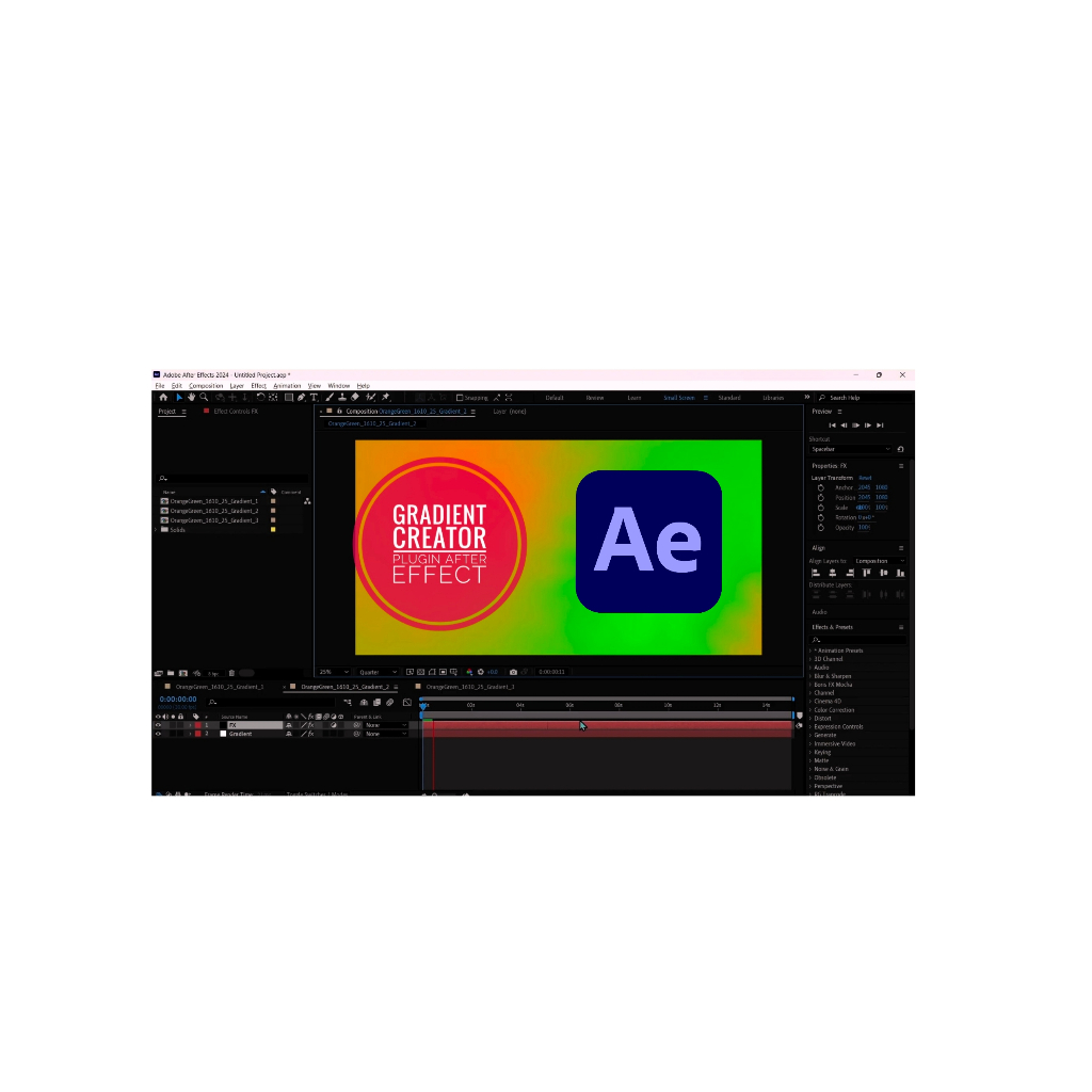GRADIENT GENERATOR AFTER EFFECT PLUGIN