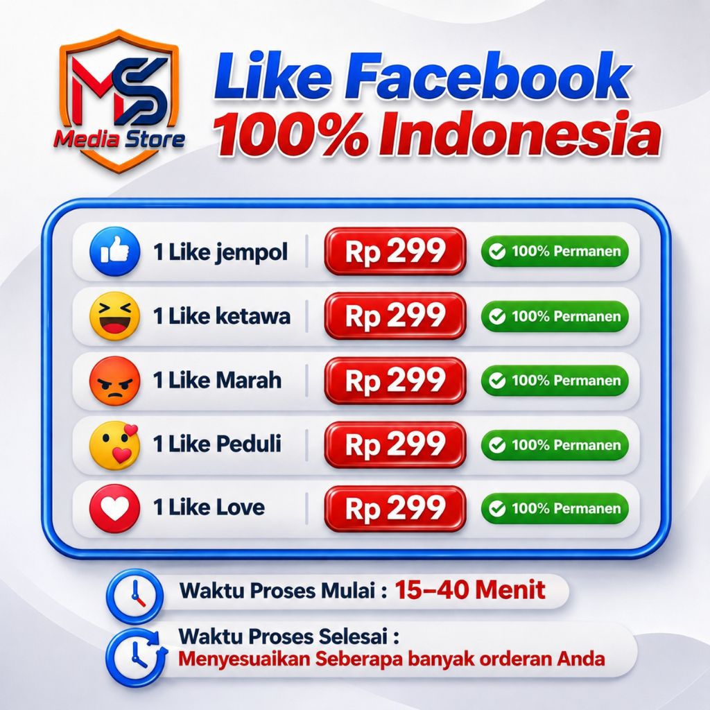 Like Facebook Indonesia | Permanen