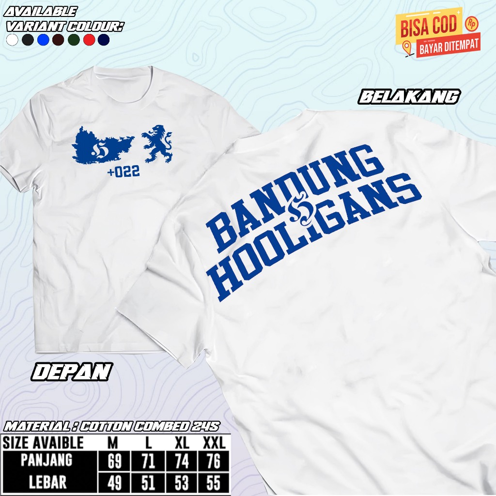 Kaos Suporter Bandung Hooligans +022