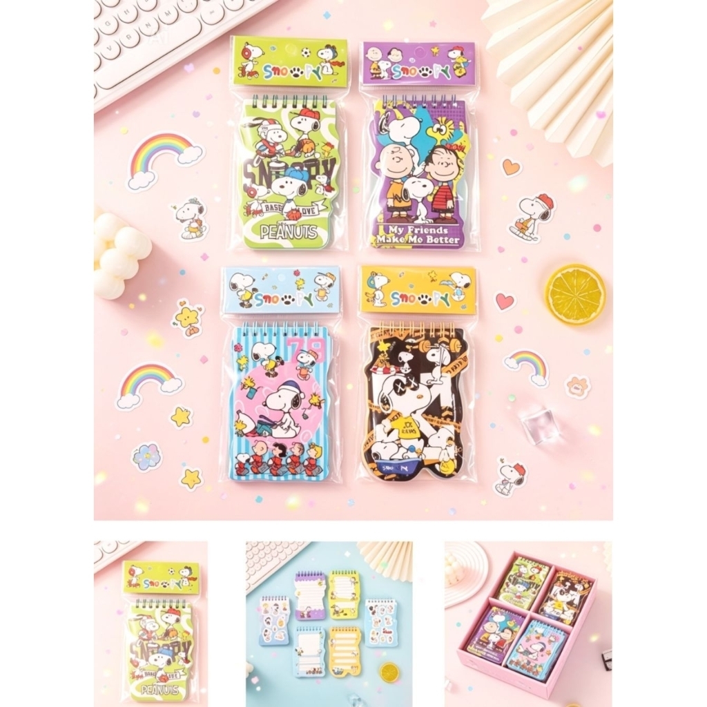 Notebook snoopy kecil ring atas
