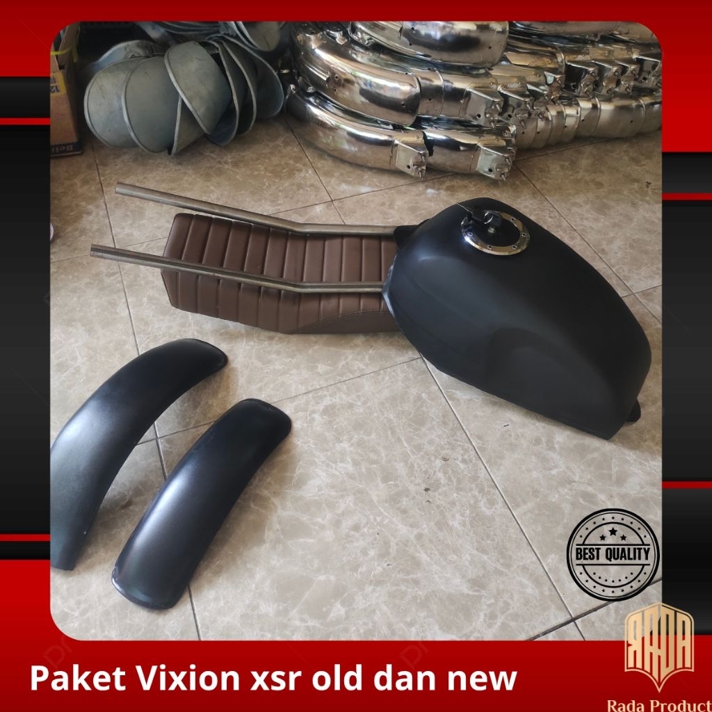 Paket Tangki custom Vixion xsr pnp Vixion old dan new tutup ninja plus jok model xsr