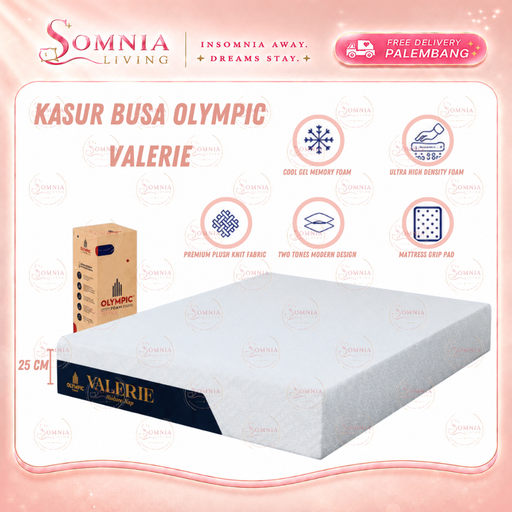 Kasur Busa Olympic Valerie In The Box | Matras Kasur Busa Olympic In The Box Murah Palembang | Furni