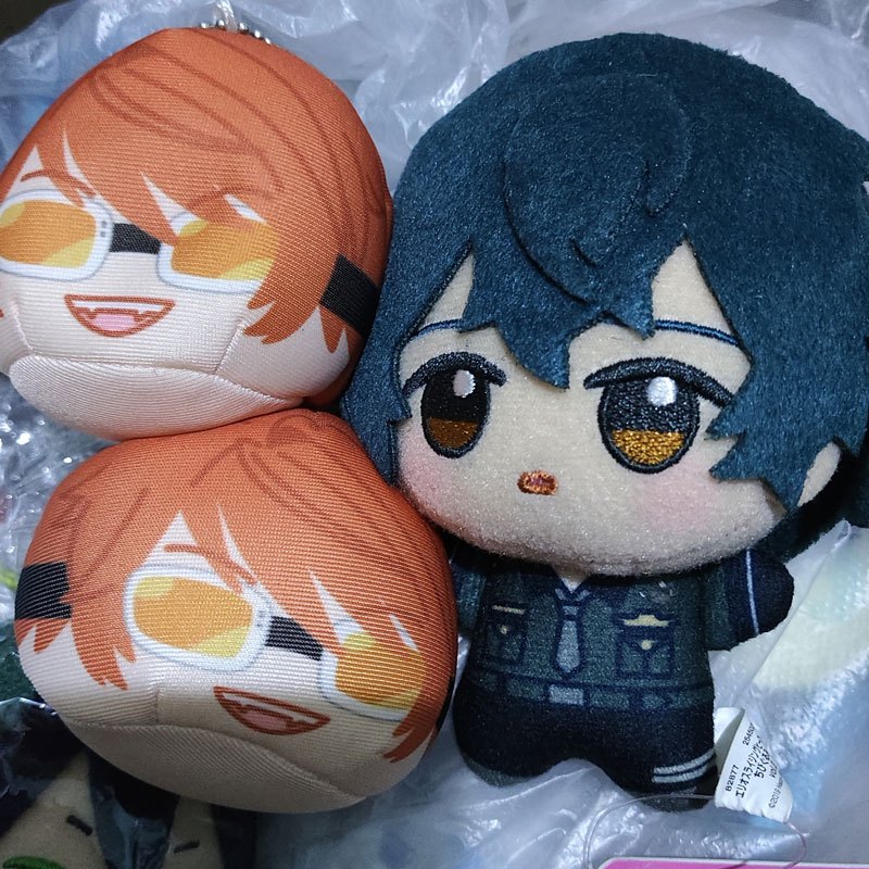Helios Rising Heroes Omanjuu Niginigi Mascot Billy Wise Chibigurumi Gray Reverse