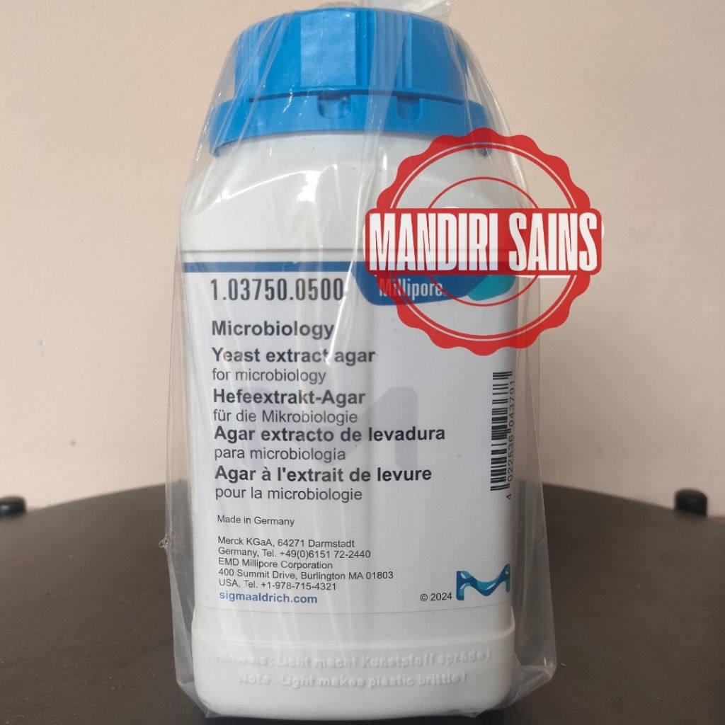 YEAST EXTRACT AGAR 1.03750.0500 For Microbiology