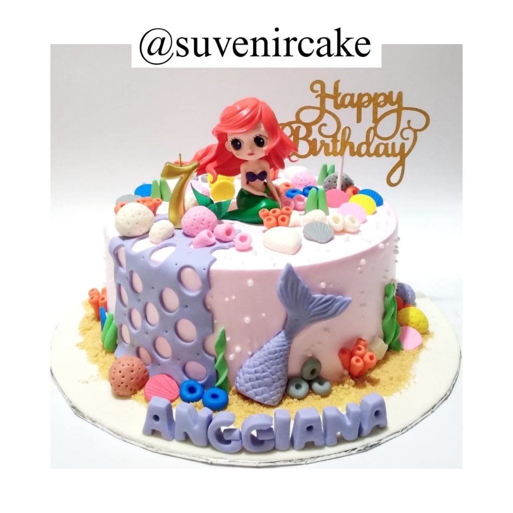 Mermaid cake/kue ulang tahun mermaid/cake mermaid/ariel mermaid/cake ariel mermaid