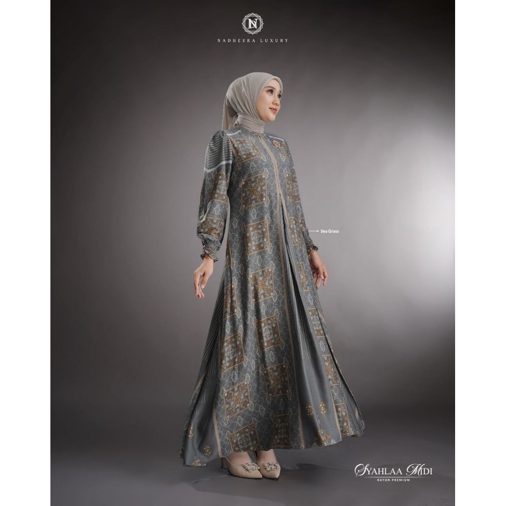 SYAHLAA DRESS NADHEERA LUXURY / MIDI NADHEERA LUXURY / GAMIS NADHEERA LUXURY