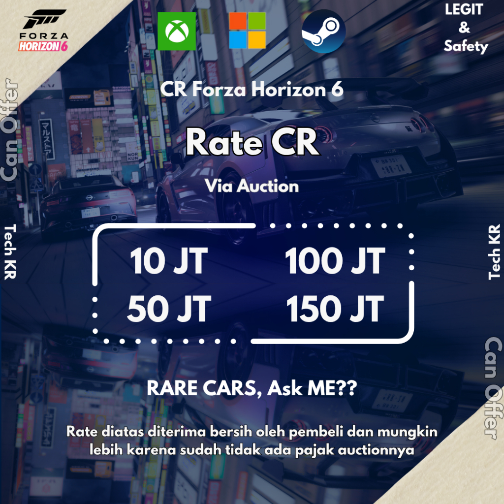 CR Forza Horizon 6 - Via Auction Legit Tanpa Login, Save Method