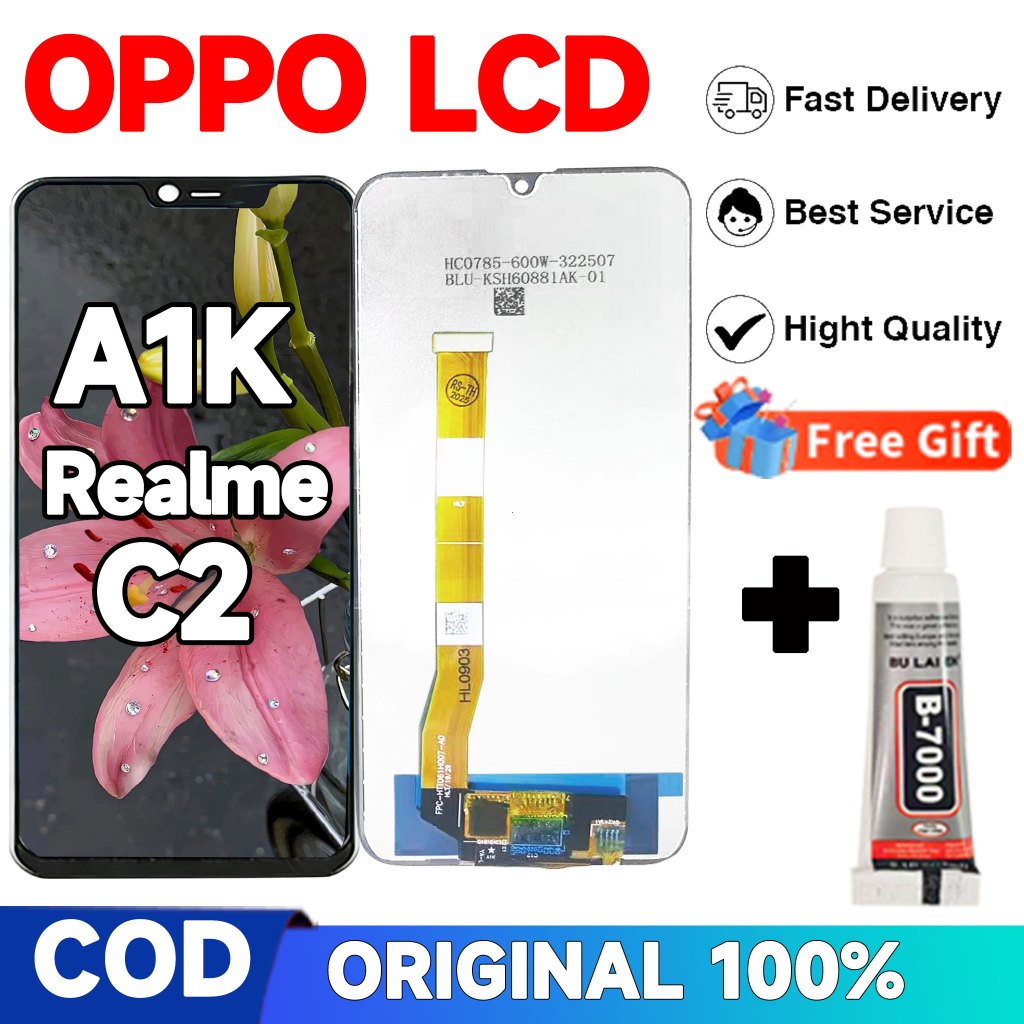 LCD OPPO A1K/REALME C2 FULLSET Touchscreen ORI LAYAR sentuh HP