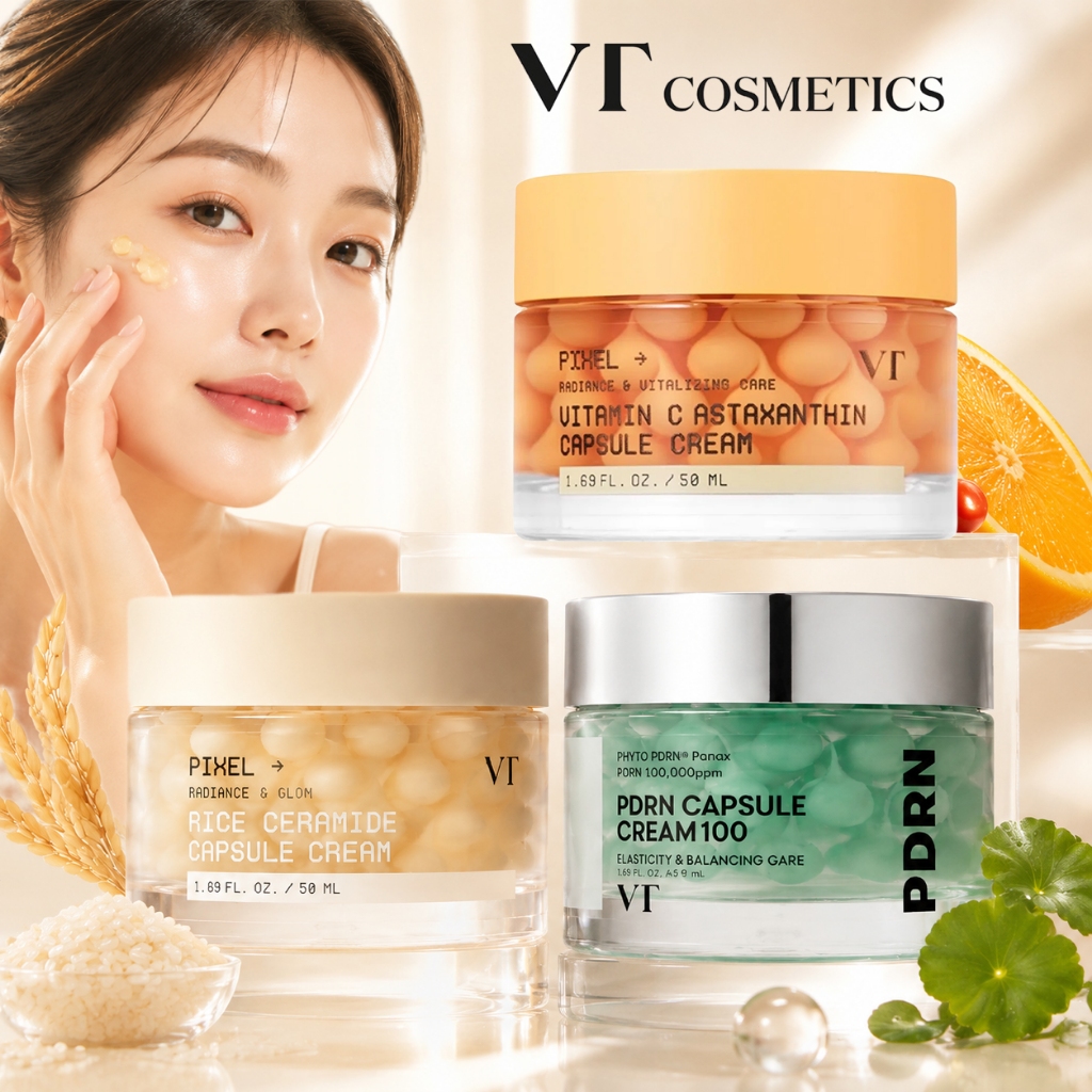 VT Cosmetics Vitamin C Astaxanthin Capsule Cream / VT Cosmetics Rice Ceramide Capsule Cream / VT Cos