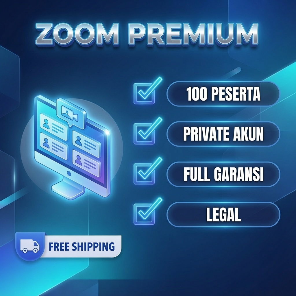 ZOOM Meeting PREMIUM PRO 1 BULAN Garansi Full