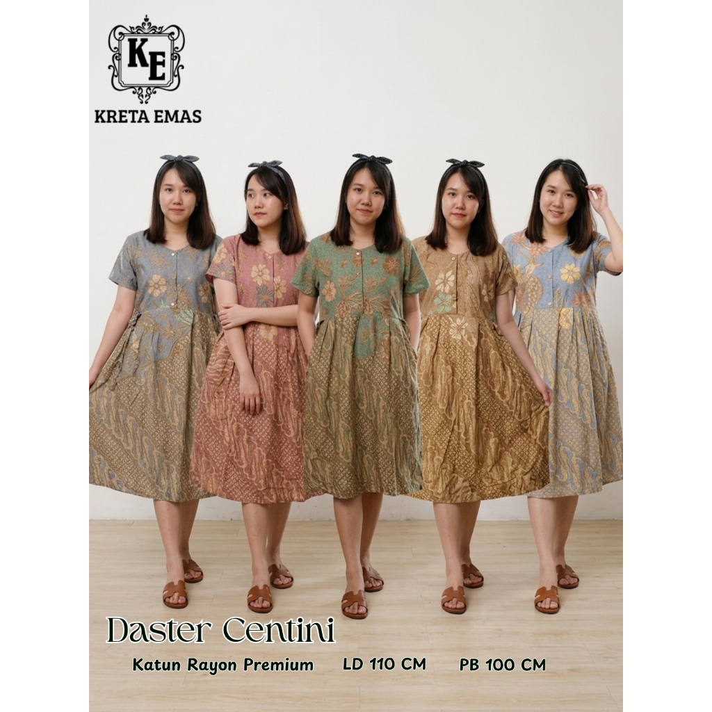 Termurah DASTER CENTINI SEKAR ASRI DASTER SOLO PREMIUM Babydoll Pakaian Daster Busui Jumbo Daster Bu