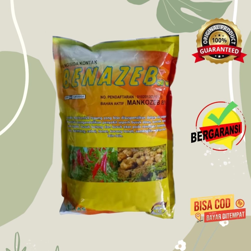 FUNGISIDA BENAZEB KUNING 80 WP 1 KG