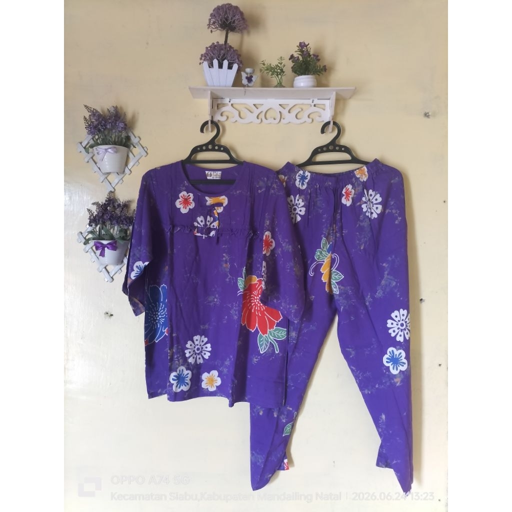stelan batik  indra dewasa cp lp, ld 110cm
