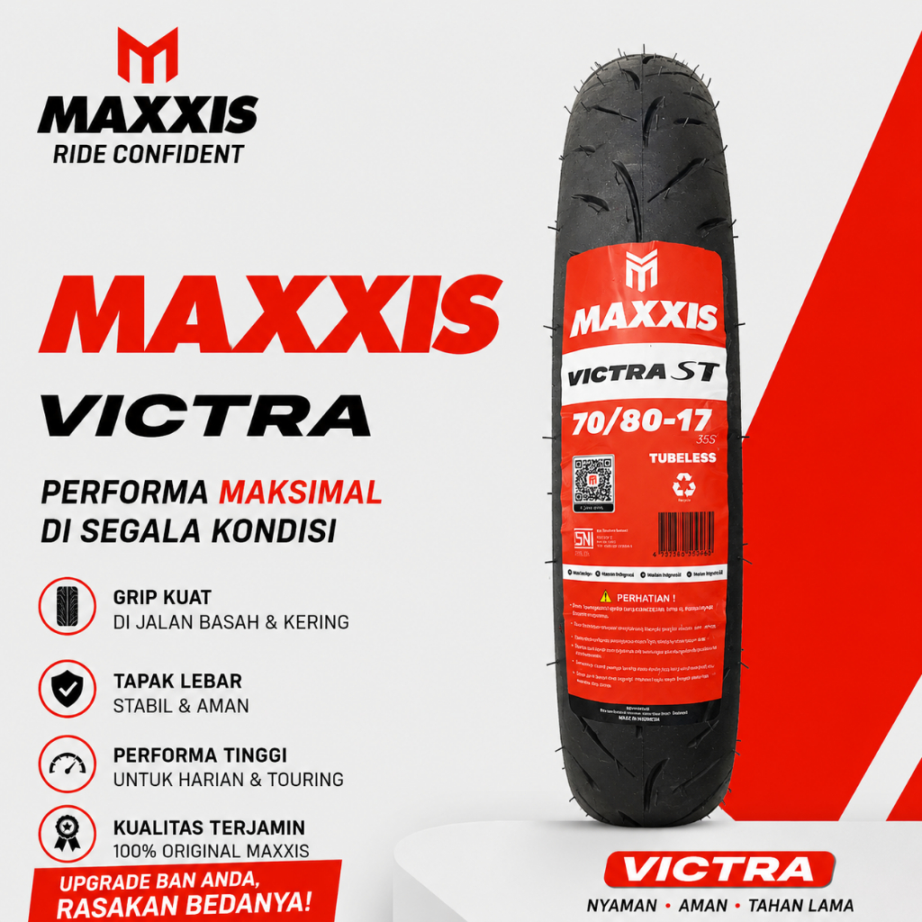 MAXXIS VICTRA 70/80-17 TUBELES