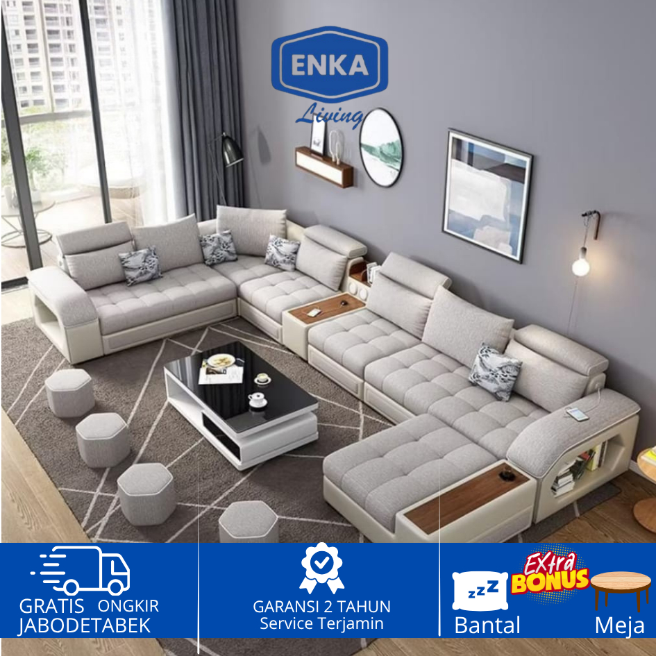 Kursi Sofa Modern Minimalis Model Leter U Terbaru