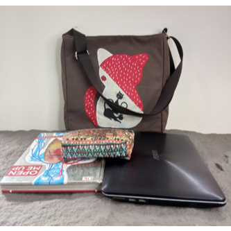 Antingz Tas Selempang Patchwork Upcycle Tenun