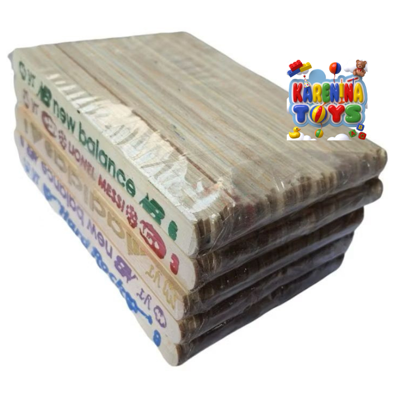 stik kayu eskrim tinta sablon isi -+100 - -+250 grosir  untuk prakarya atau mainan anak buat di jual