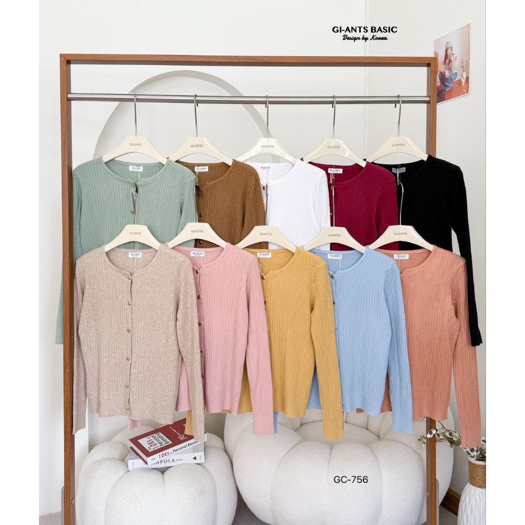T117/GC-756 ATASAN WANITA CARDIGAN RAJUT PREMIUM GIANTS BKK