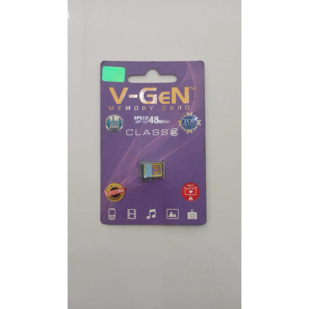 MEMORY CARD BARU 4GB VGEN CLASS 6