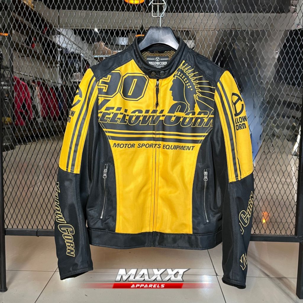 Jaket motor Yellow Corn | YC BB-7138 Yellow | Jaket riding pria | Original Yellow Corn