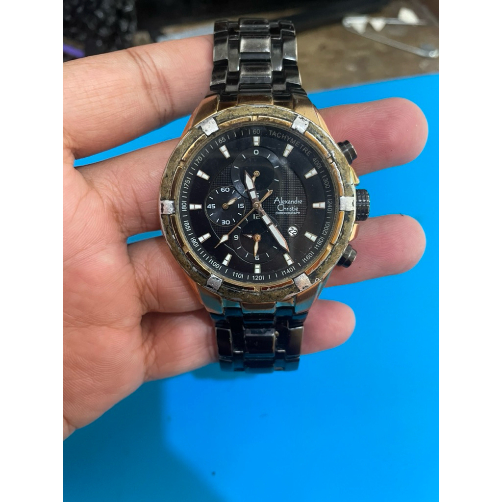 jam tangan alexandre christie second ori