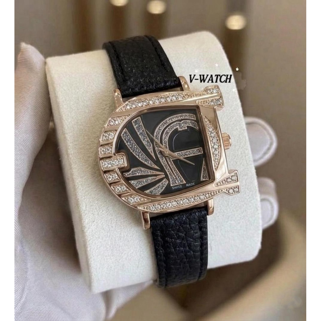 READY  JAM TANGAN AIGNER WANITA TALI KULIT MATA" MODEL TERBARU