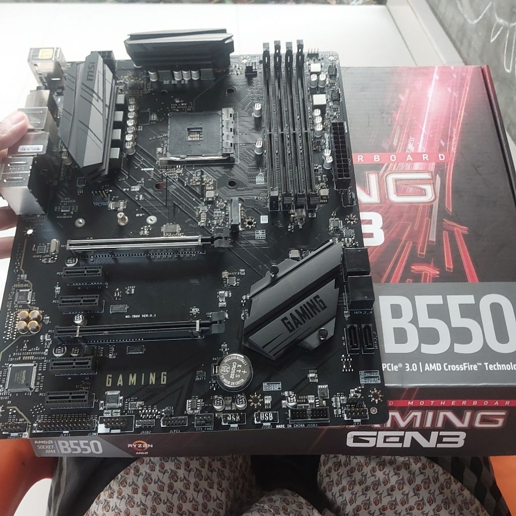 MSI B550 Gaming Gen 3 AM4 Motherboard Support Ryzen 7 5700X B550