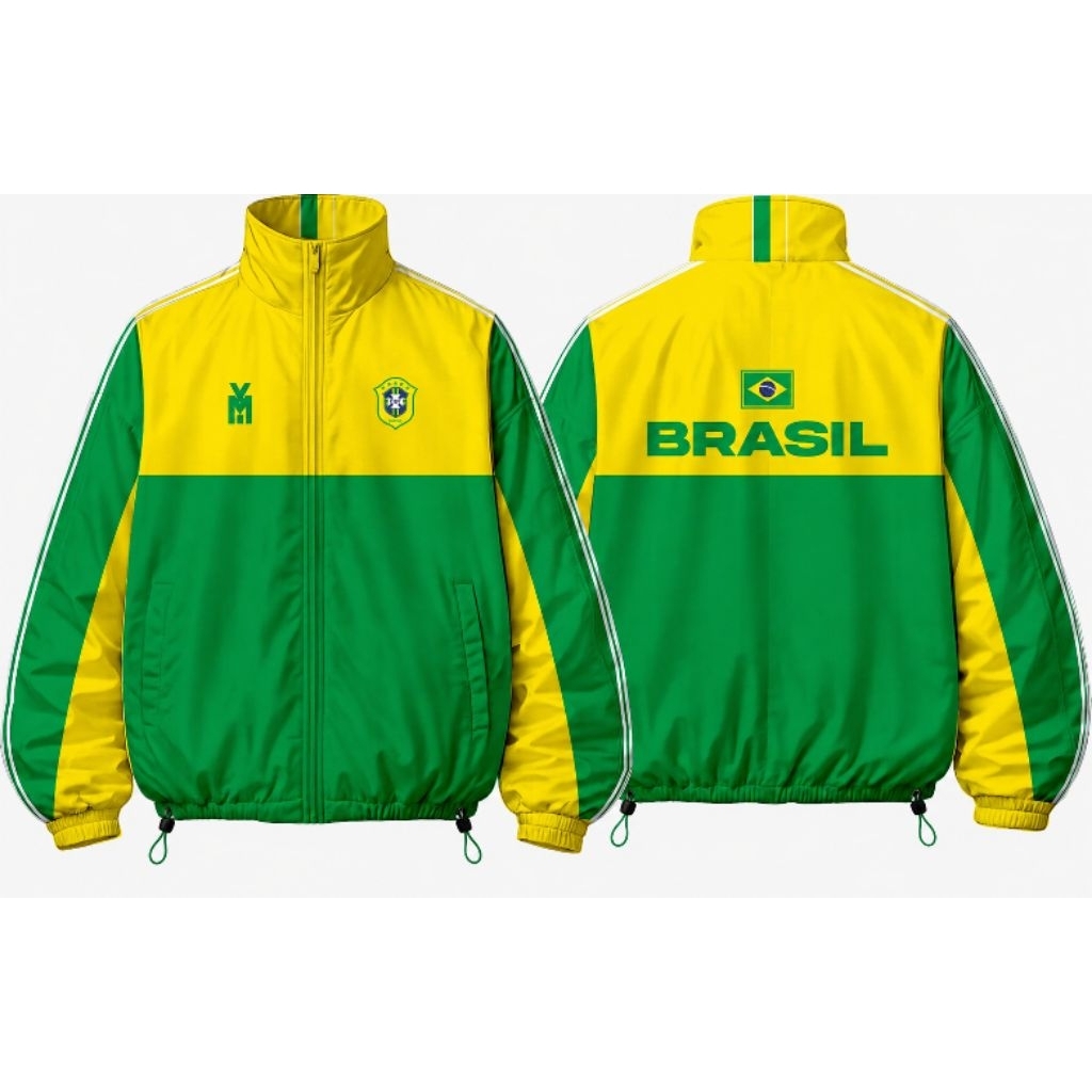 JAKET BRAZIL TRACKTOP BAGGY PREMIUM UNISEX YLIEMOFFICIALSTORE